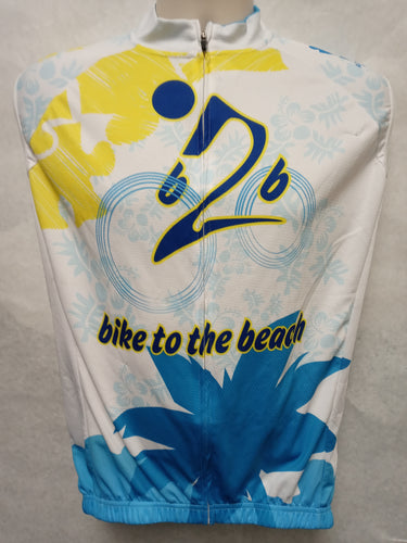 Bike to the Beach SLEEVELESS Puzzle / Floral Bike Jersey