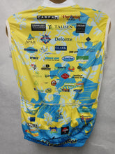 Bike to the Beach SLEEVELESS Yellow Puzzle / Floral Bike Jersey