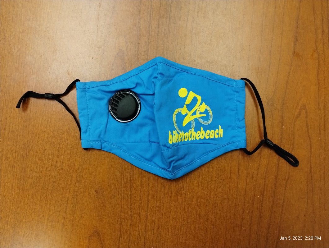Reusable sport face mask with filter and vents