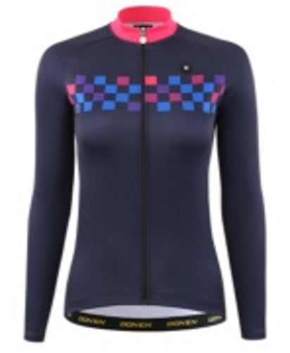 Bike to the Beach Smart Long Sleeve Cycling Jersey - Womens (On Demand Item)